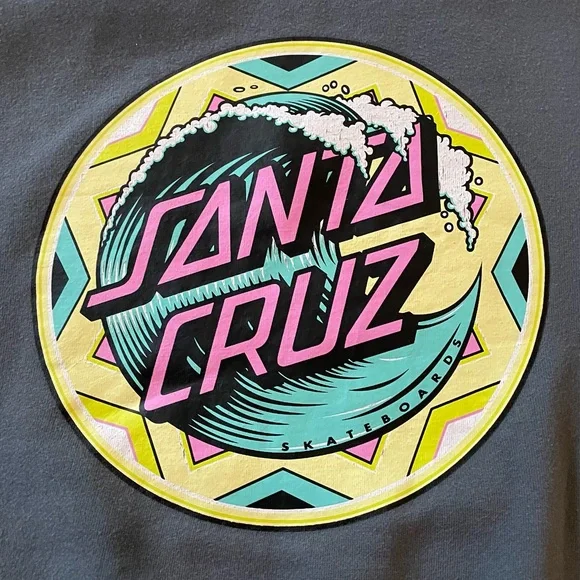 Santa Cruz Gray Skate Hoodie - Size M - Picture 9 of 10